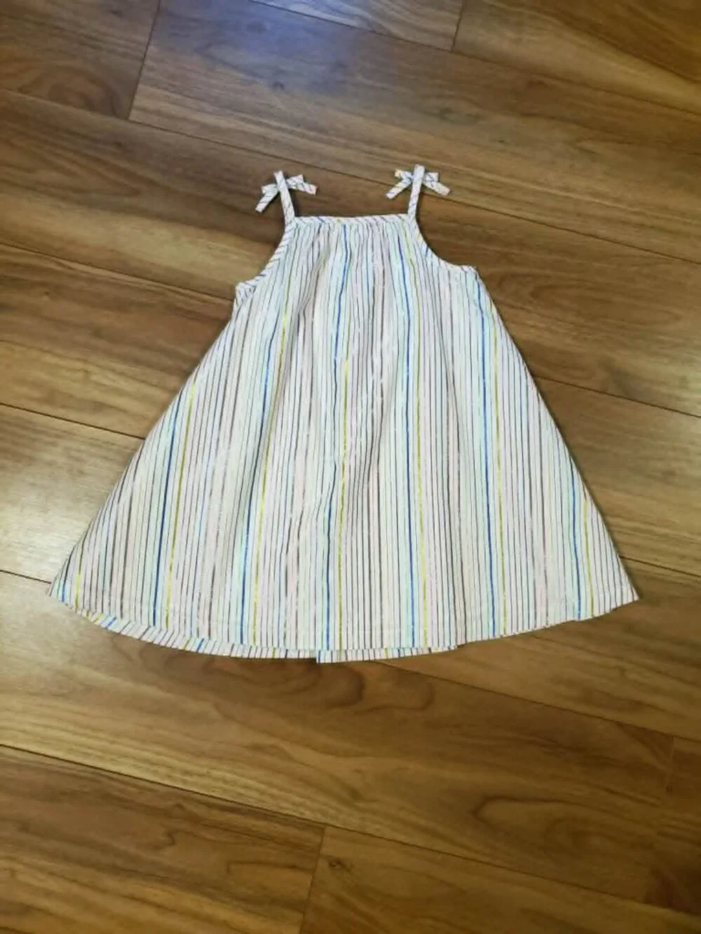 Hanna Andersson Metallic Striped Dress Size 110 (US 5)